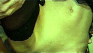 Hot lingerie and a big cock in the ass, she moans during anal fingering.