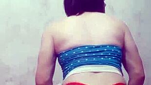 Carolcross twerks seductively in thong lingerie