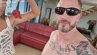 Paul's birthday reversed gangbang with ass licking and cum swapping