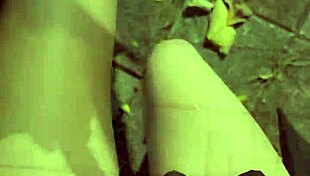 Shemale Ting Xuan puts on butt plug during walk and masturbates 😈