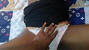 Young Black Petite Teen Enjoys Her Time Alone