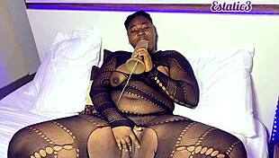 i was horny and decided to masturbate with my dildo.