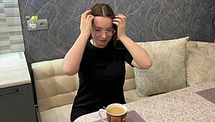 Russian couple engages in hardcore sex with big ass