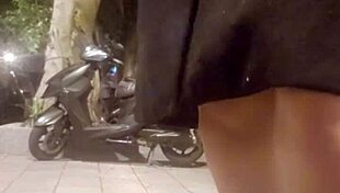 Shemale Ting Xuan puts on butt plug during walk and masturbates 😈