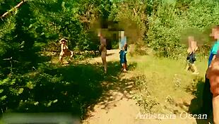 Amazing girl with big boobs changing clothes in fitting room