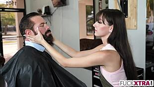 Small Babe Delivers Deepthroat Fucking and Kissing in Hardcore Sex