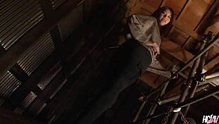 Why does slutty Japanese Ayaka Minamino crave cum filling her pussy in ripped jeans?