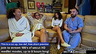 The nurses command, 'Take this Hitachi and orgasm now, Aria Nicole'