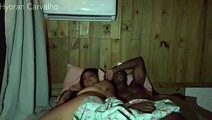 The Safada Gringa Didn’t Rest Even To Sleep. She Fucked With Big Black Cock In Sheer Video