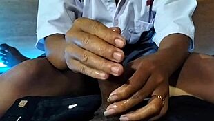 Indonesian Student Jerks Teacher's Cock In Teasing Massage