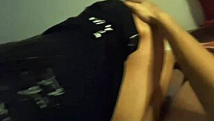 Stepsister and I Watch Movie at Home