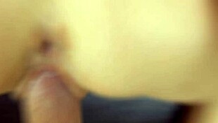 The skinny Russian teen neighbor moans as she gets cum in her tight butthole.