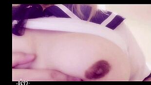 Sailor uniform masturbation big tits paizuri pussy fully visible