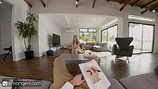 Vr bangers blonde nymph interacts with sexologist part 2