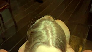 Blonde Moans Loudly in Rough Doggystyle Outdoors