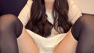 i watch this neat crossdressing girl in mini dress quietly masturbating