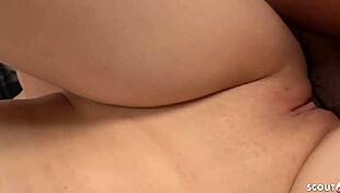 asian virgin teen gets her first deep creampie from older guy's tiny dick in jav porn