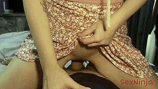 Feeling the passion as moaning step-mom trains me on pulling out techniques