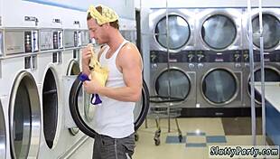 step mom fucks group of sons during laundry day