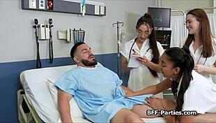 Hospital Room Foursome with Naughty Doctors!