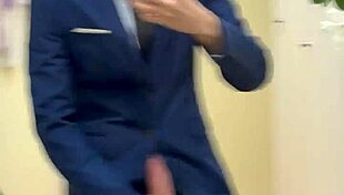 hot daddy jerks off and busts thick load