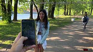 My FRIEND CONTROLS my ORGASMS in PUBLIC with a TOY