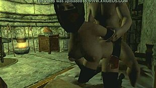 Anri the Seducer from Skyrim gets fucked by Raerek