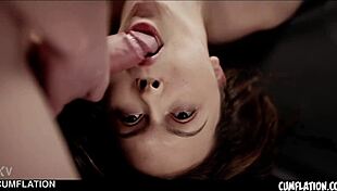 busty natural alice peachy filled with hot cum in her pussy and she loves it