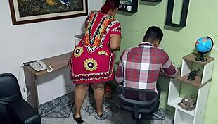 big ass stepmother is fucking her stepson in this homemade video