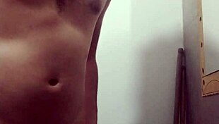 undressing for masturbation in the bathroom