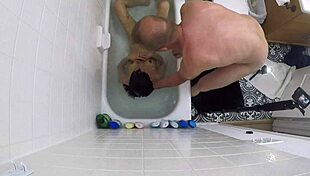 Candy cruises bathtub pov with deepthroat gagging and choking