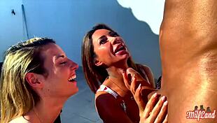 Vittoria And Pam Get Pounded Hard By Big Cocks!