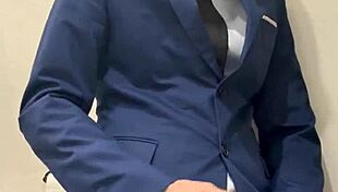 hot daddy jerks off and busts thick load