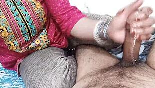 muslim mistress fucks servant with dirty talk handjob massage
