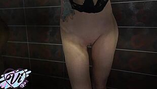 Tattoed Teen With Big Ass Changes Beautiful Panties