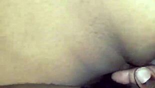 the bbw rides in reverse cowgirl position, bouncing wildly.