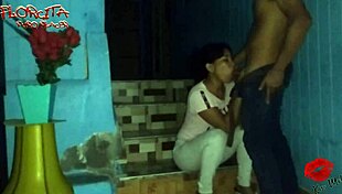 Sexy Chick Sucks And Fucks On Stairs!