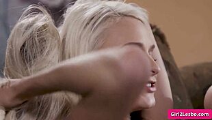 skinny and horny blonde lesbian sluts eating and finger fuck their holes - mona wales emma hix