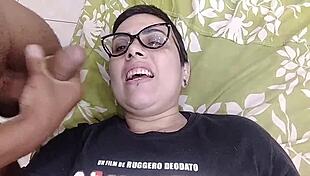 Intense emotions surge as I cum in my lesbian mother-in-law's mouth during crossdressing reality. the pleasure overwhelms in this amateur encounter.