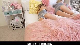 Stepfather4k features natasha blue and alana summers in a taboo threesome