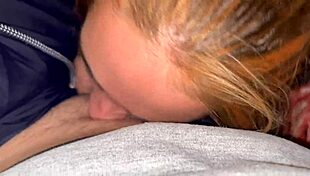 Quick messy facefuck leaves her gagging and wet.