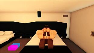 Slut gets blacked in roblox