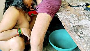 indian maid feels intense pleasure from owner's hard fucking with clear hindi audio