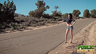 i gave ashton haze a horny handjob in the desert