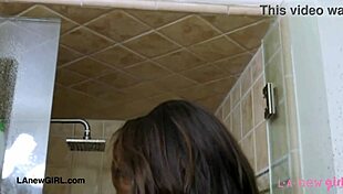 Runway-Ready Brunette Takes A Shower! So Glamorous And Fresh