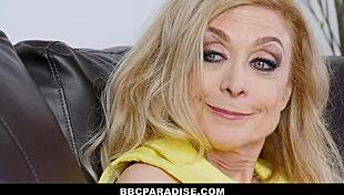 horny housewife deals with black dude that her husband recently fired by fucking him