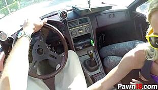 Super hot blonde gets fucked over in roleplay 😈