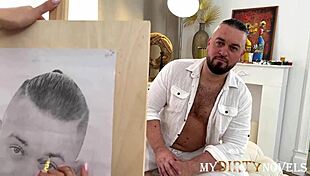 Wife Draws Husband And Lets Him Creampie