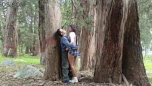 Old peasant fucks young 18+ college girl in the field