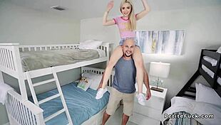 Petite Teen 18+ Bangs In Room With Bunk Beds